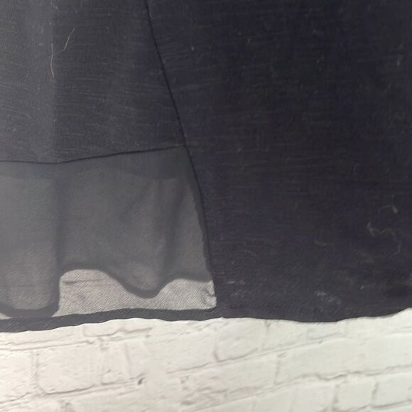 Adrienne Vittadini Black Tank with Sheer Back Hem Size XL - Picture 5 of 6